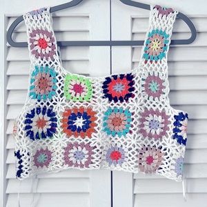 Crochet Colorful Crop Top!